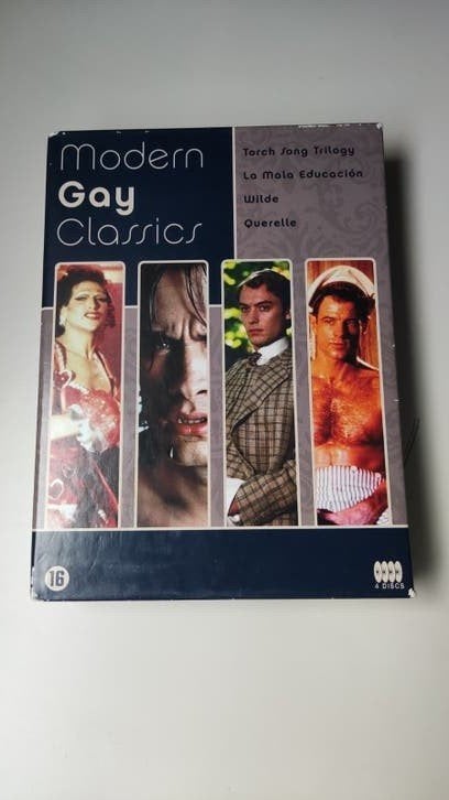 Gay Themed Movies: Box Modern Gay Classics - 4 DVD Boxset (K, Vanaf 16 jaar, Ophalen of Verzenden, Gebruikt, Inclusief doosje