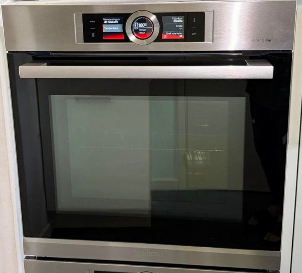 ZGAN! Luxe BOSCH inbouw Combi-OVEN/Stoomoven HSG856XS1, Hete lucht, Inbouw, Bosch, Ophalen of Verzenden