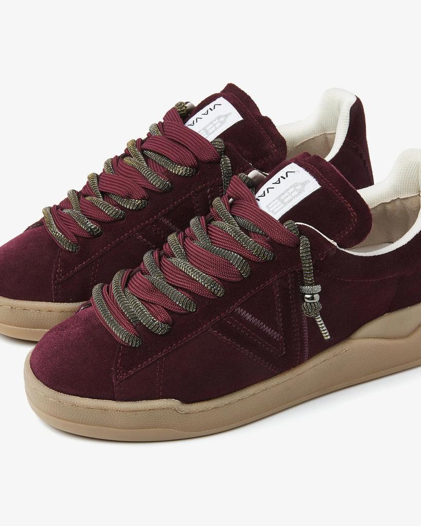 VIA VAI Bergundy bordeaux sneakers maat 41 als NIEUW, Ophalen of Verzenden, Zo goed als nieuw, Rood, Sneakers of Gympen