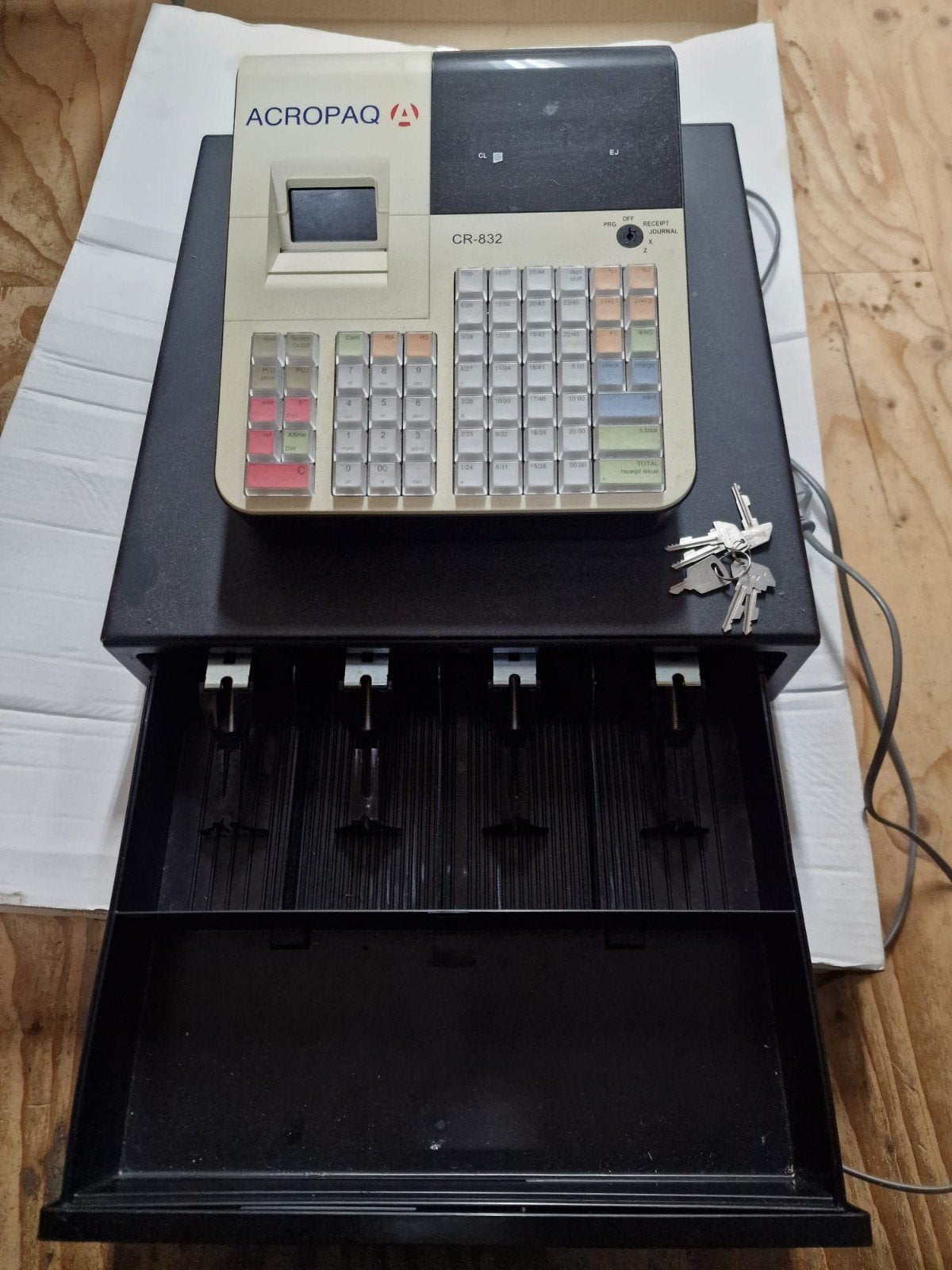 ACROPAQ CR-832 Kassa met Kassalade, Verzamelen, Ophalen