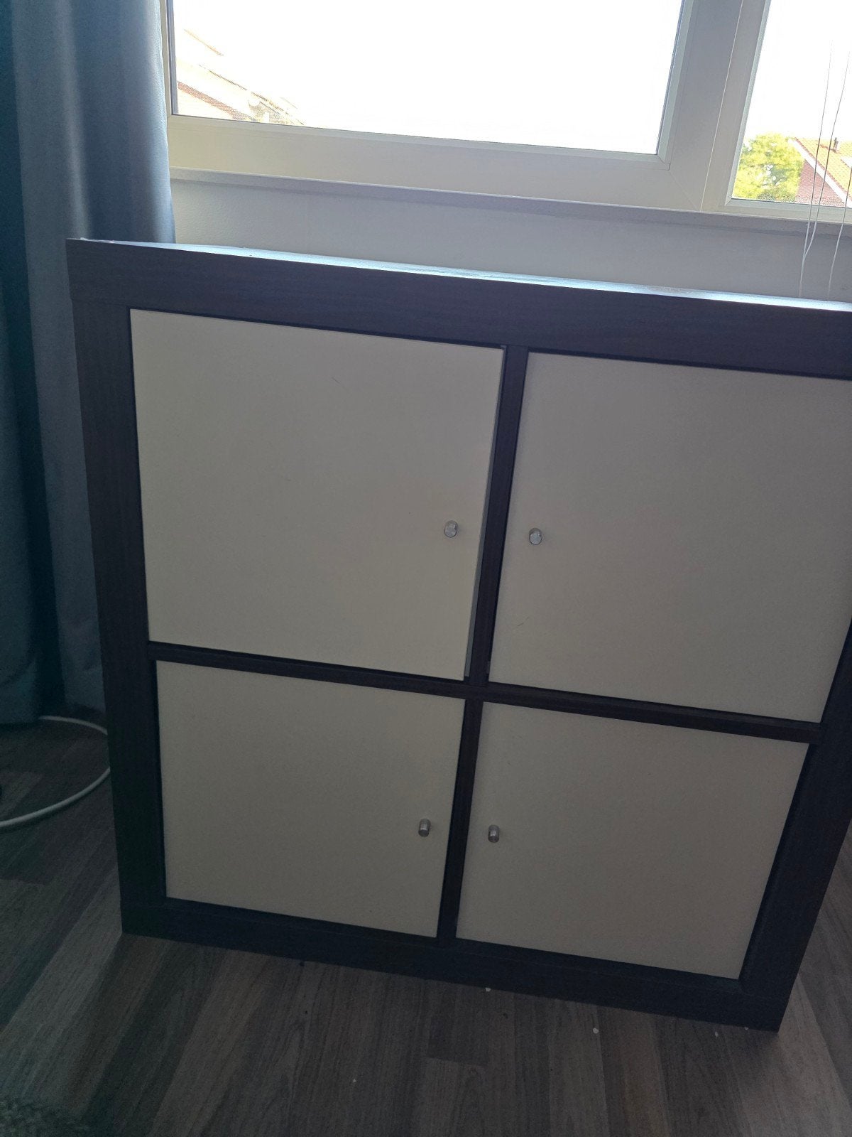 Kalax Ikea kastje met 4 vakken en deurtjes, Huis en Inrichting, Ophalen, Gebruikt