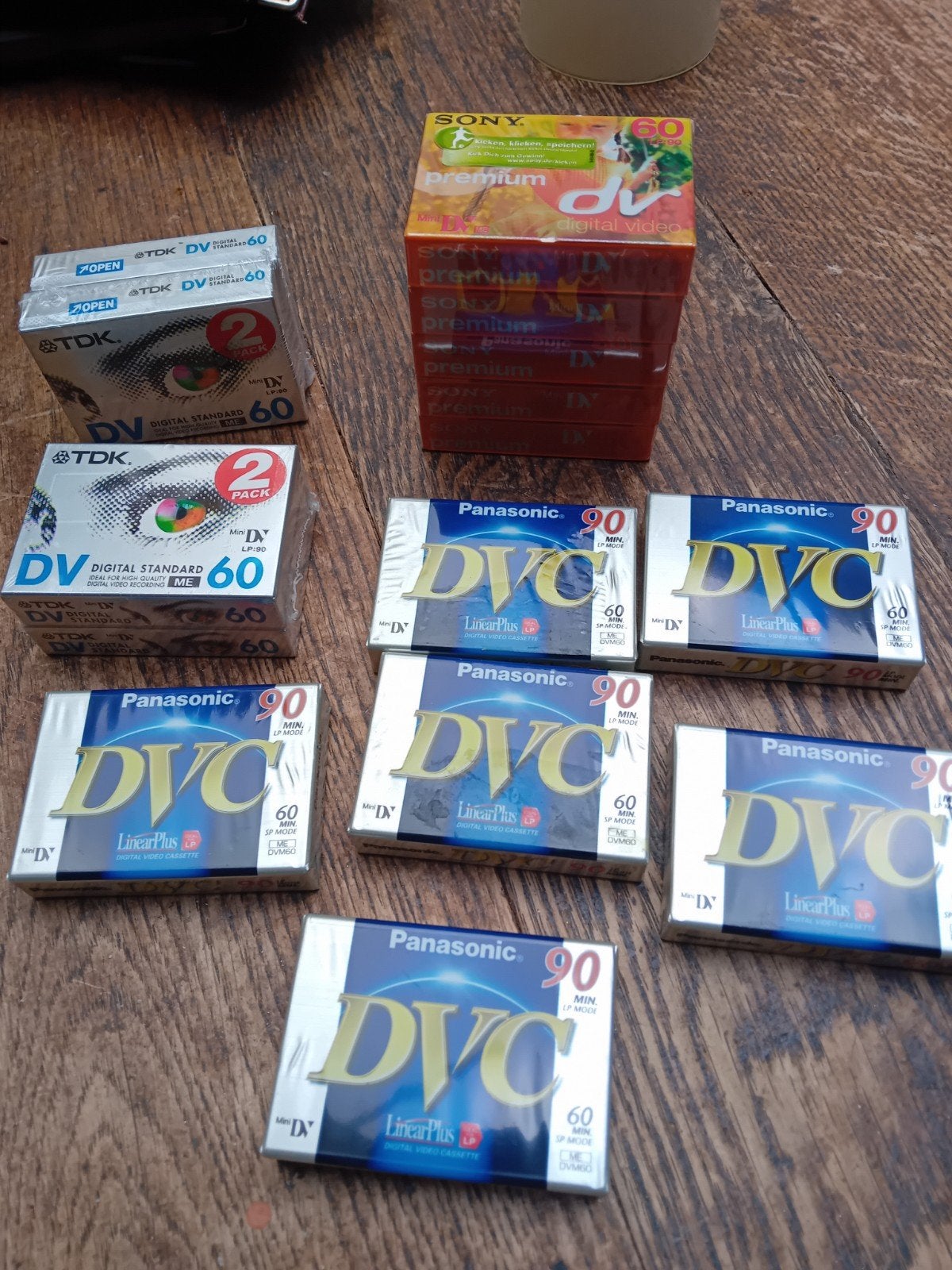 Mini DV  15 stuks Sony, Panasonic, TDK (60/90 min), Overige merken, Mini dv, 20x of meer, Nieuw
