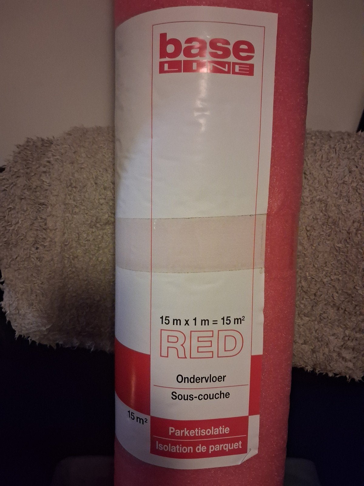 Baseline Laminaat Ondervloer Red - 2mm - 15m², Ophalen, Kunststof, Overige typen, Nieuw