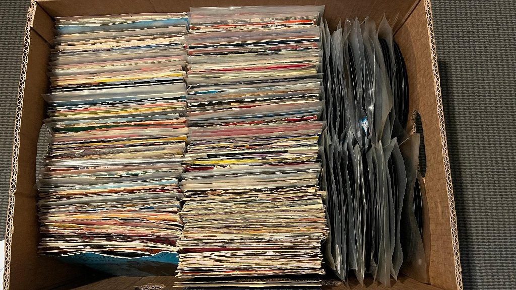 Schlager singles/ doos vol, Cd's en Dvd's, Verzenden, Gebruikt, Overige genres