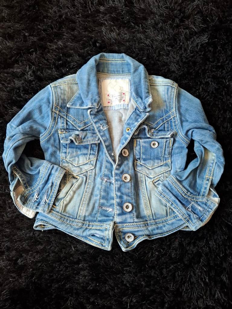 Spijkerjas maat 86/92 Vingino., Kinderen en Baby's, Ophalen, Meisje, Zo goed als nieuw, Vingino