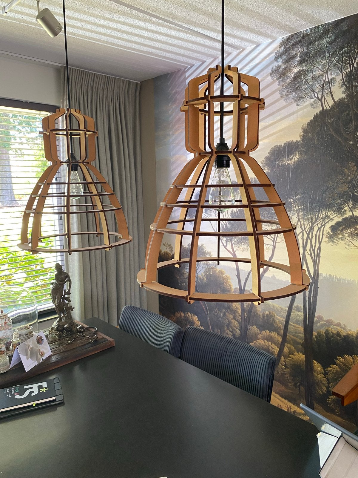 2x lichtlab hanglamp nr 19 Olaf Weller, Ophalen, Overige materialen, Gebruikt, E27 (groot)