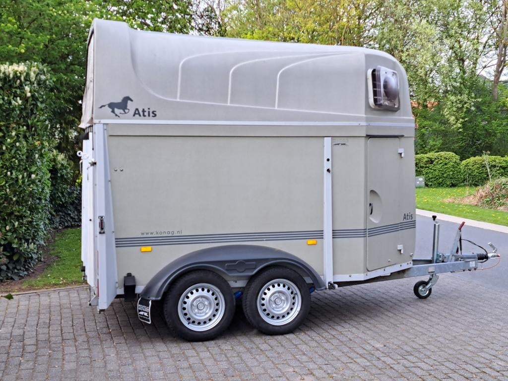 KEURIGE POLYESTER 2 PAARDS TRAILER MET ALUMINIUM VLOER €4750, Ophalen, Nieuw