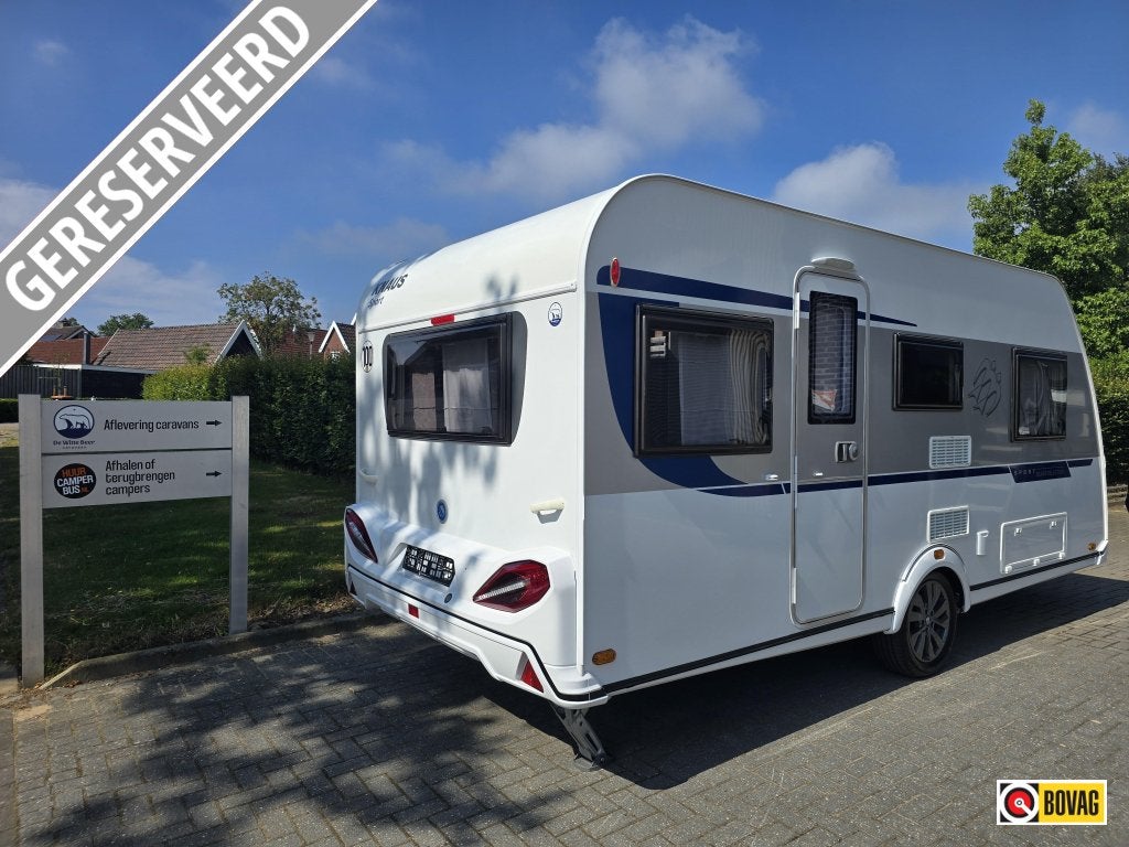 Knaus Sport Silver Selection 460 EU + mover + voortent + ATC, Bedrijf, Treinzit, 4 tot 5 meter, Schokbreker