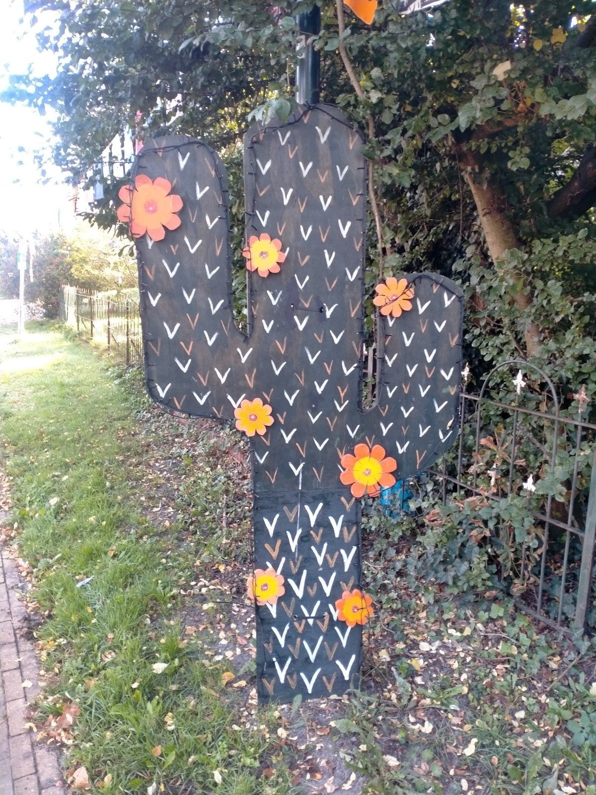 21 cactussen (1,8m) gebruikt voor straatversiering, Ophalen of Verzenden, Gebruikt