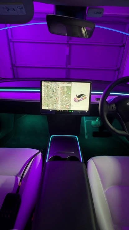 Tesla sfeerverlichting inbouw, Auto diversen, Tuning en Styling, Ophalen of Verzenden
