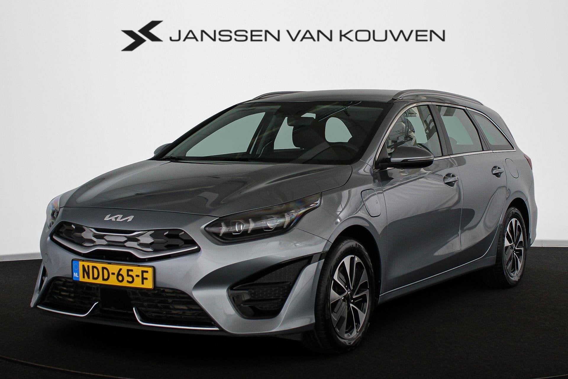 Kia Ceed Sportswagon 1.6 GDI PHEV DynamicPlusLine Stuur-Stoe, Auto's, Verwarmde buitenspiegels, Gebruikt, Leder en Stof, Plug-in hybride