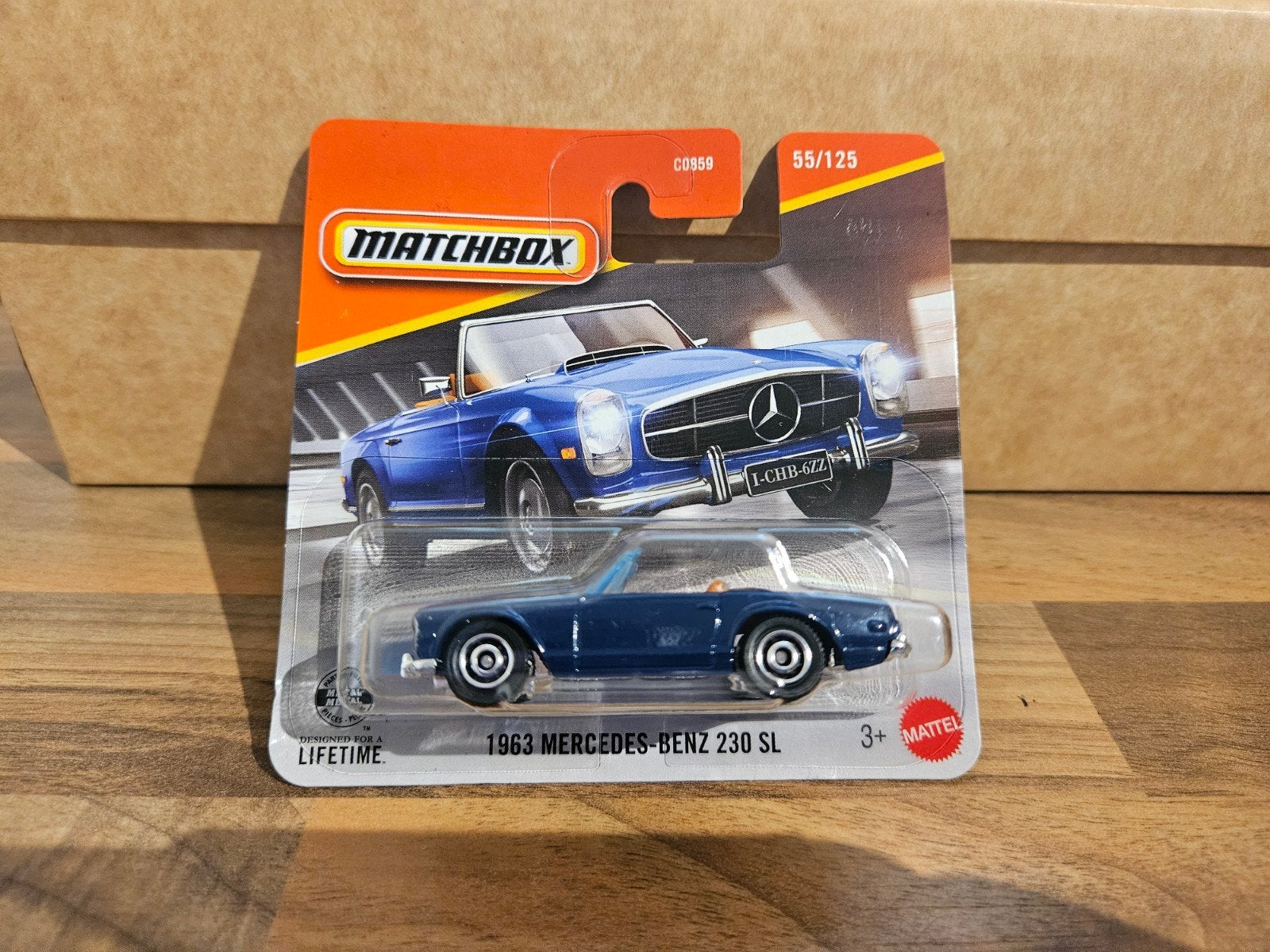 Matchbox 1963 Mercedes Benz 230 SL in OVP, Ophalen of Verzenden, Auto