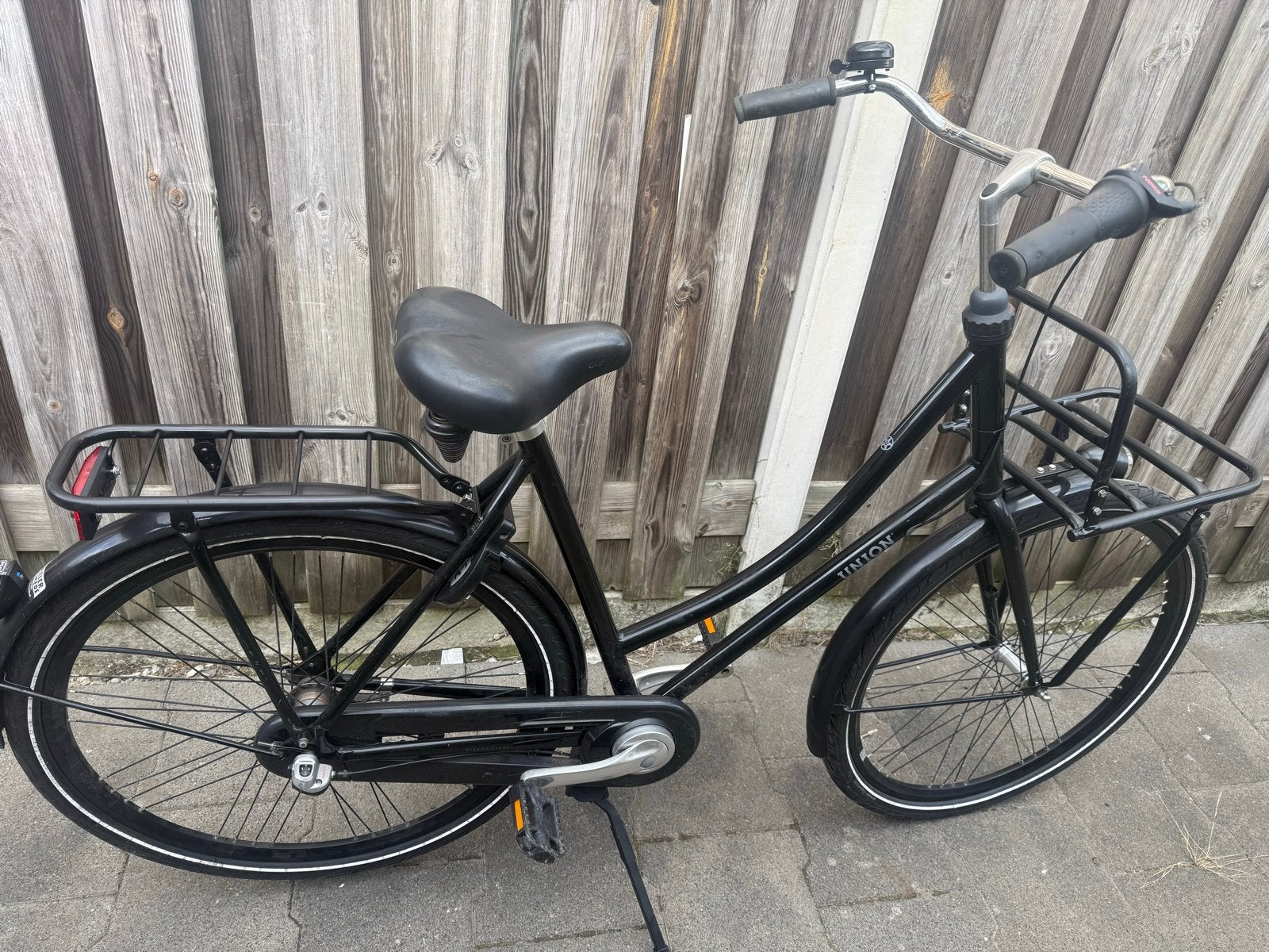 Union Transportfiets 28 inch, 56 cm, 3 versnellingen, Fietsen en Brommers, Fietsen | Dames | Damesfietsen, Terugtraprem, Versnellingen