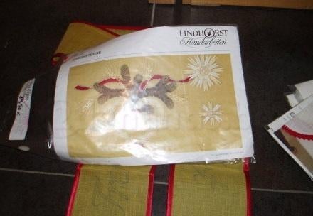 borduren kerst oker bruin kruissteek, Verzenden, Nieuw, Patroon
