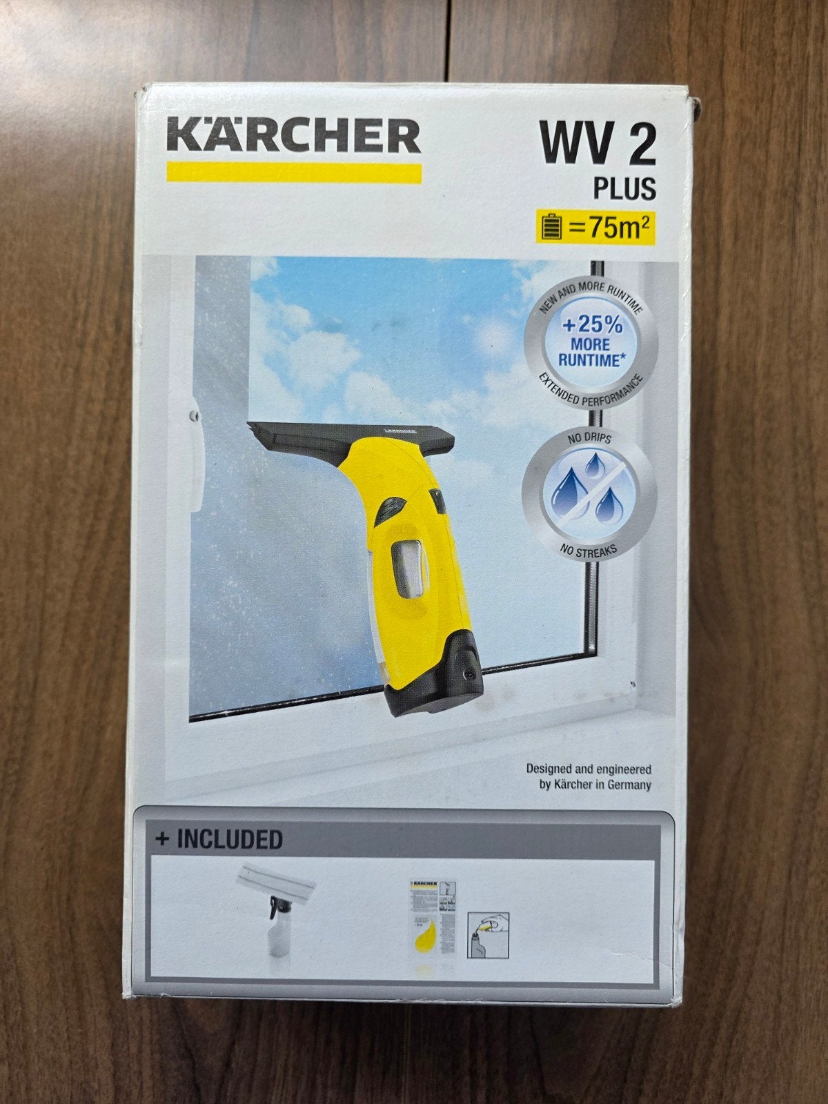 Kärcher WV 2 Plus Raamwisser - Nieuw in doos, Ophalen of Verzenden, Raamwisser of Trekker
