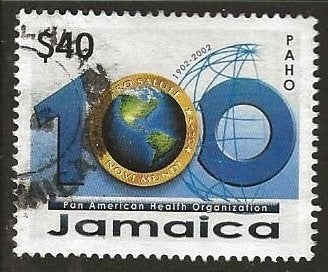 Jamaica 24, gezondheidsorganisatie, Verzenden, Gestempeld, Midden-Amerika