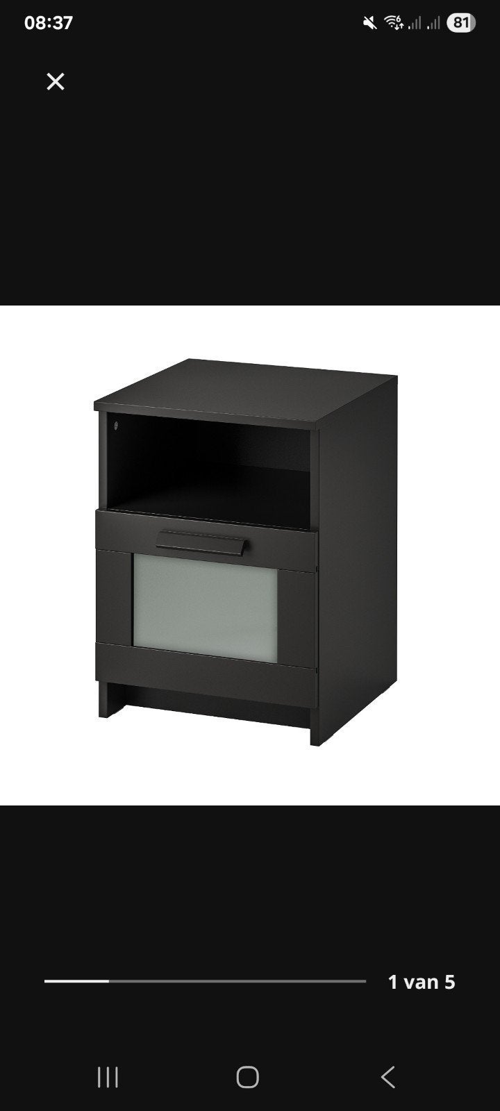 IKEA Brimnes Nachtkastje, Ophalen