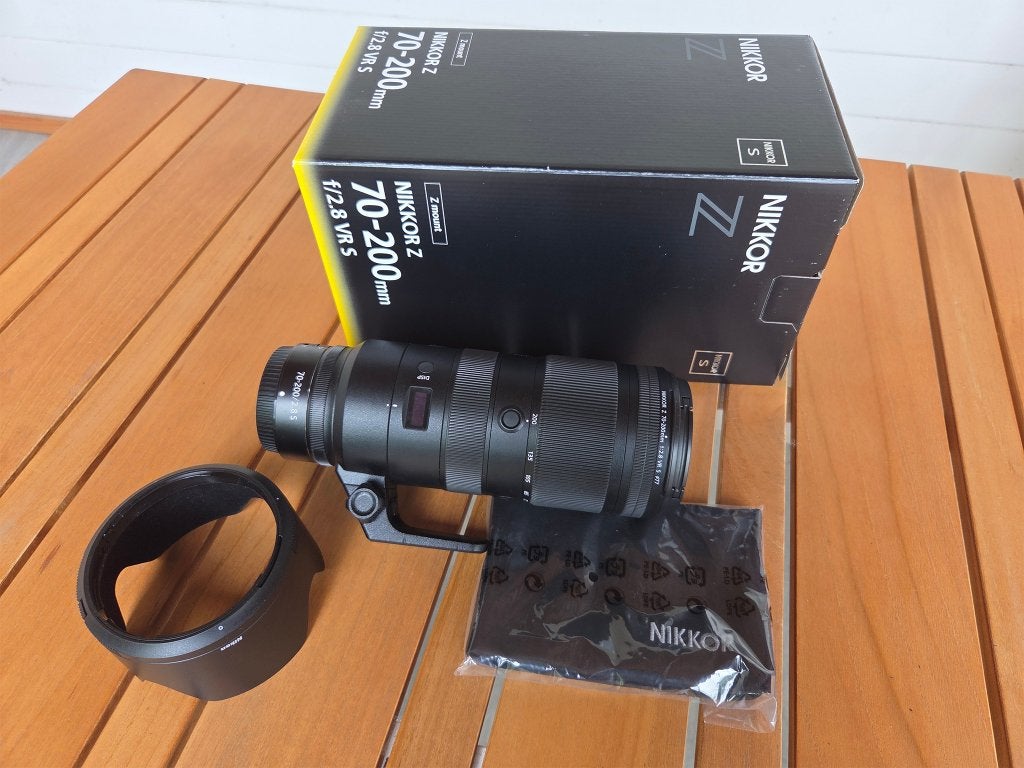 Nikon NIKKOR Z 70‑200mm f/2.8 VR S objectief, Nikon Z-mount, Nikon, Zo goed als nieuw, Beschermhoes/tas