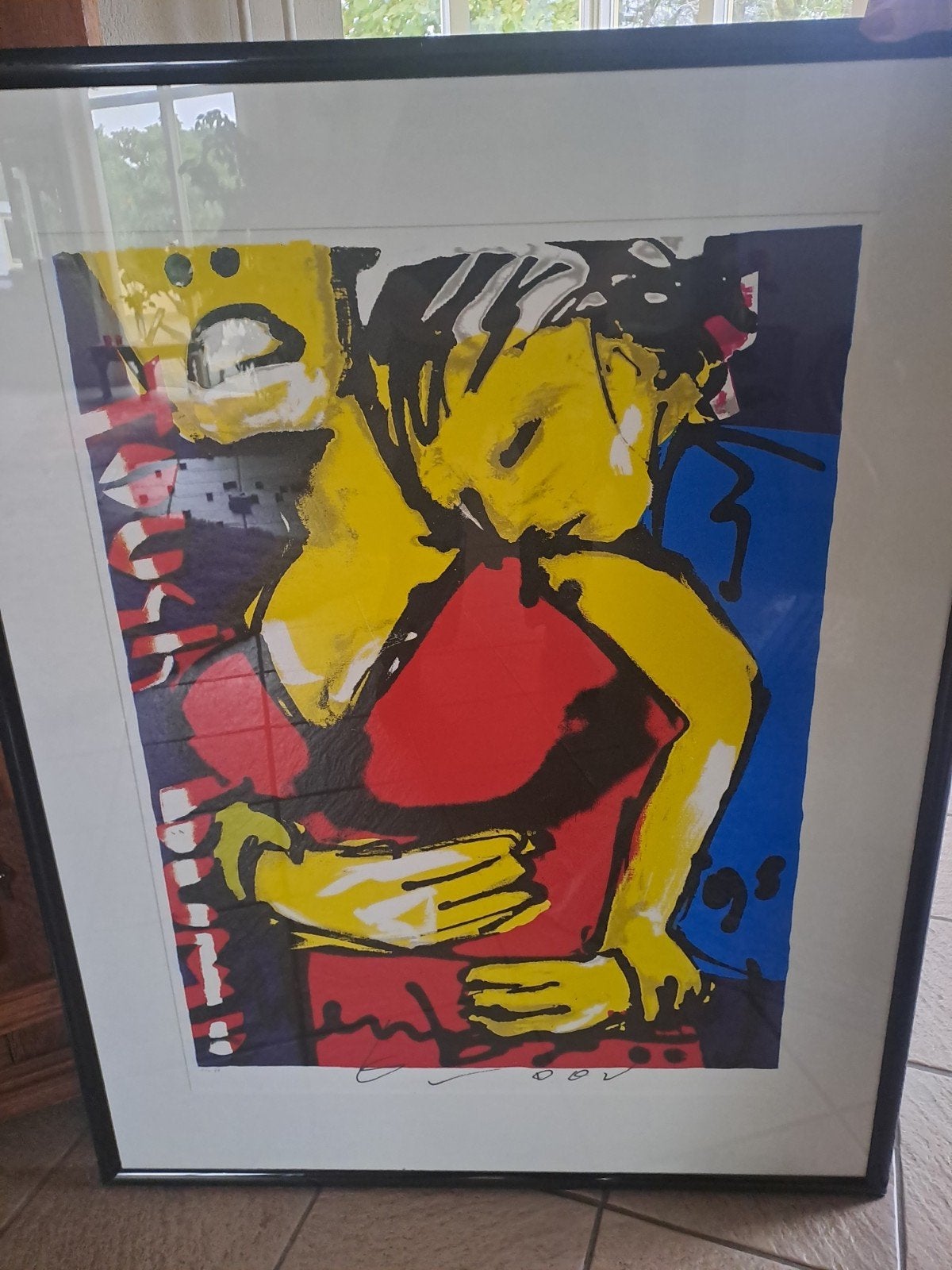Originele HERMAN BROOD, 86x115 cm, Antiek en Kunst, Gelimiteerde oplage, Ophalen of Verzenden, Portret en Figuren, Zeefdruk