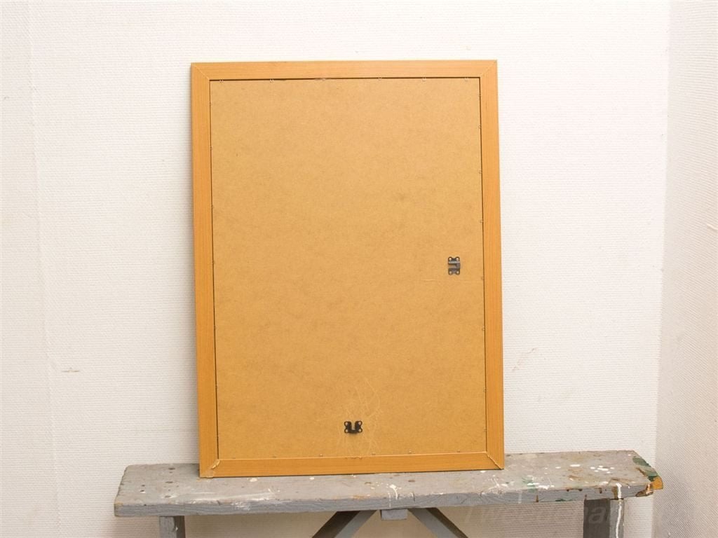 Halspiegel in beukenlijst 114709, Huis en Inrichting, Minder dan 50 cm, Gebruikt, Ophalen of Verzenden, Minder dan 100 cm