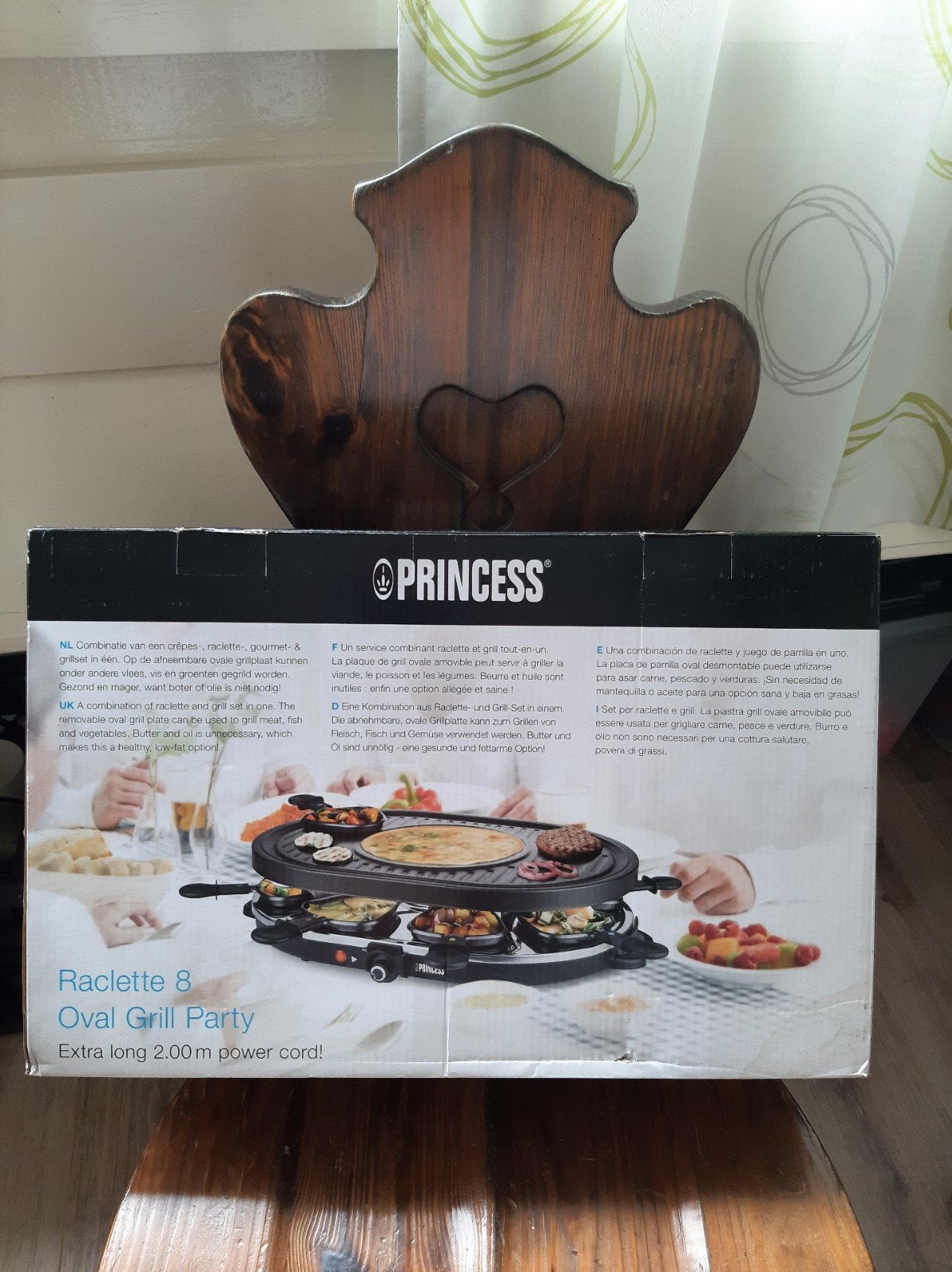 Princess Raclette 8 Oval Grill Party - Nieuw in doos, Ophalen of Verzenden, Nieuw, 8 personen of meer