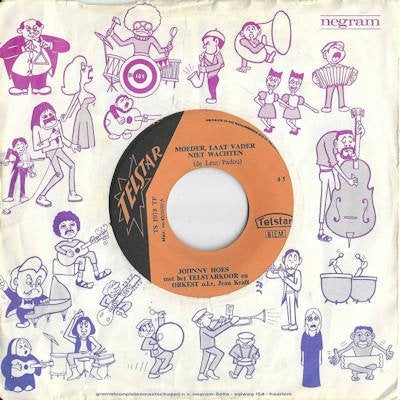 JOHNNY HOES & TELSTARKOOR & ORKEST  1964 PIRAAT !! H319, Cd's en Dvd's, Vinyl Singles, Ophalen of Verzenden, Gebruikt, 7 inch