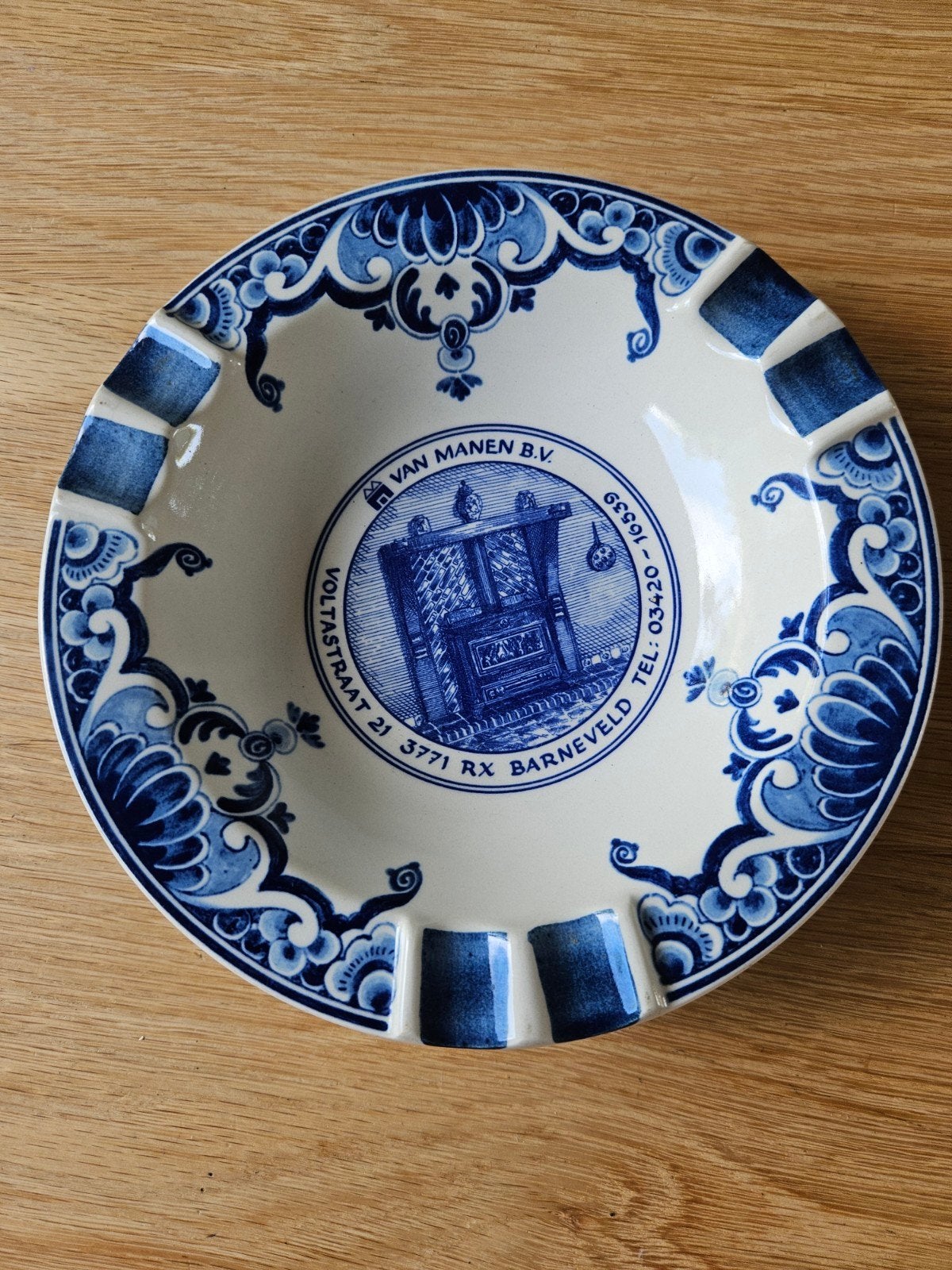 Delfts Blauw Asbak - Westraven Anno 1661, Antiek en Kunst, Ophalen of Verzenden