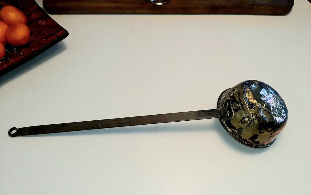 Koperen pollepel ,scheplepel ., Ophalen