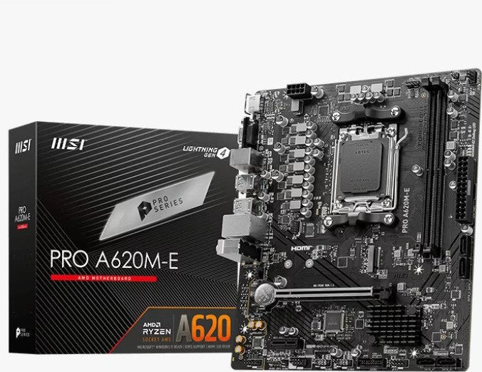 MSI PRO A620M-E Moederbord, Computers en Software, Moederborden, Ophalen of Verzenden, Zo goed als nieuw, Micro-ATX, DDR5
