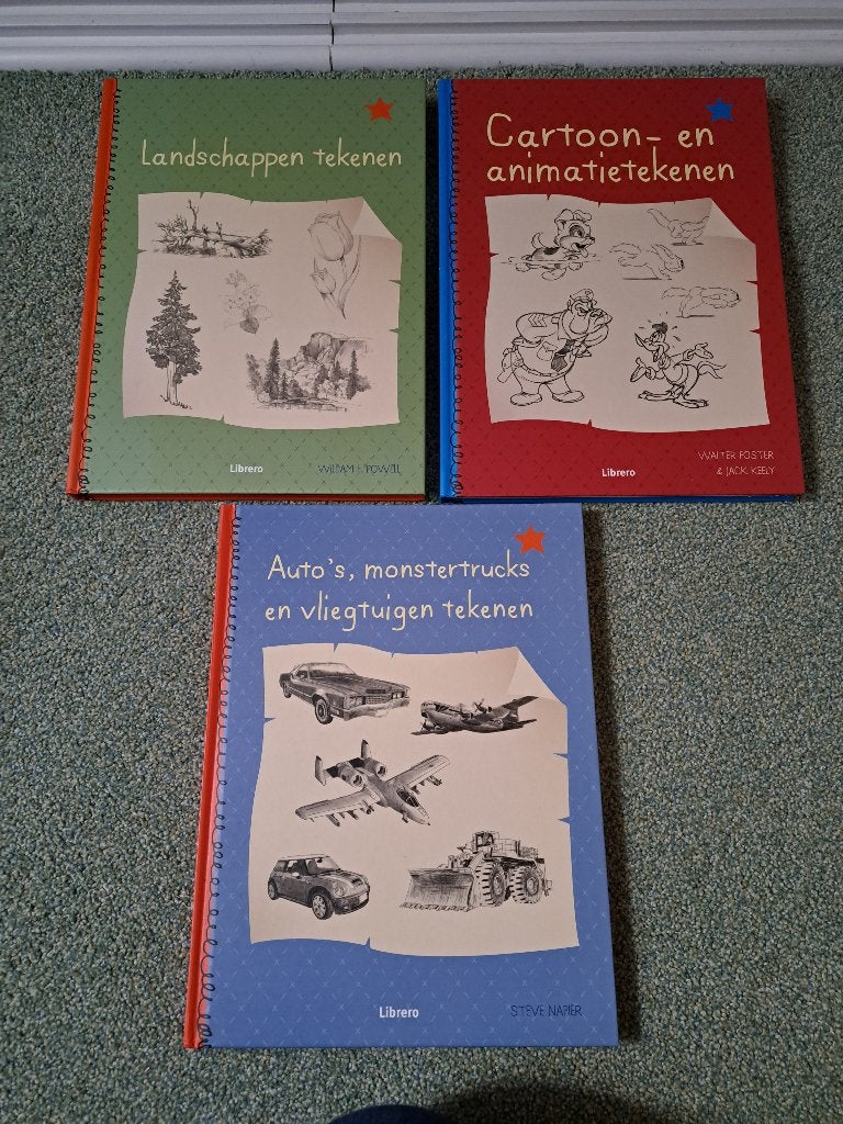 leren tekenen boeken z.g.a.n., Ophalen of Verzenden, Zo goed als nieuw, Boek of Gids