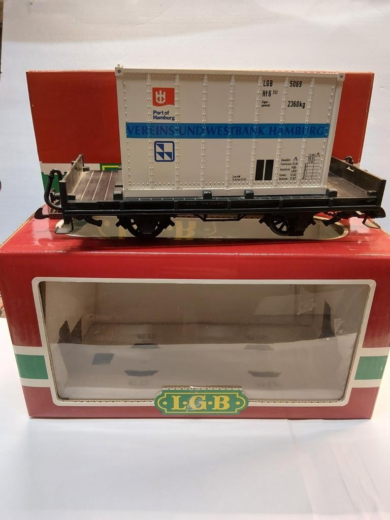LGB container wagon, Hobby en Vrije tijd, Modeltreinen | Overige schalen, Ophalen of Verzenden, Gelijkstroom, Wagon, LGB