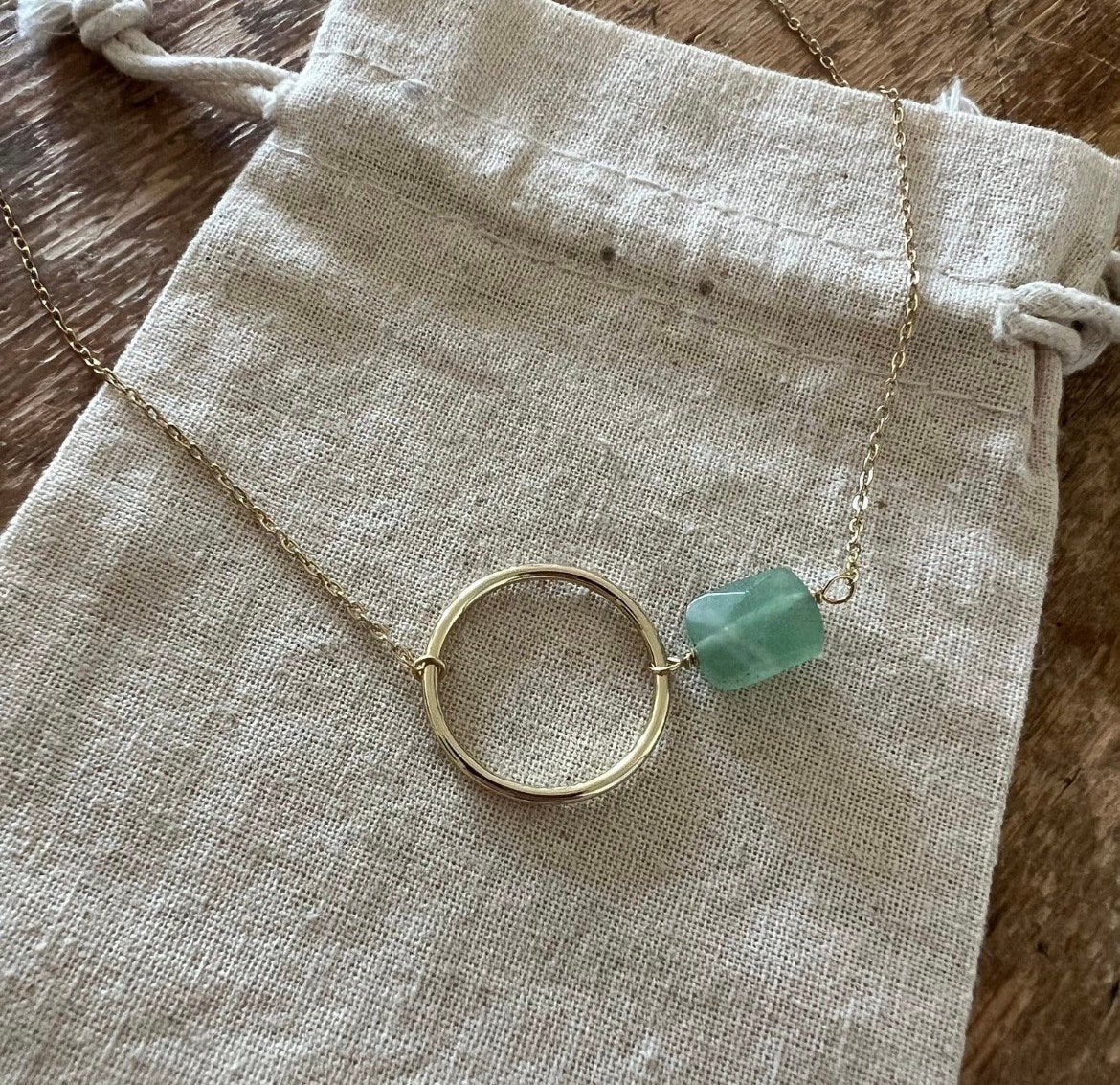 Zilveren 925 goud vergulde ketting met jade, Verzenden, Zo goed als nieuw, Goud, Zilver