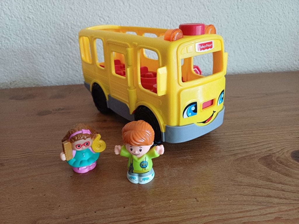 Fisher Price Little People bus, Kinderen en Baby's, Ophalen of Verzenden, Zo goed als nieuw, Speelset, Met licht