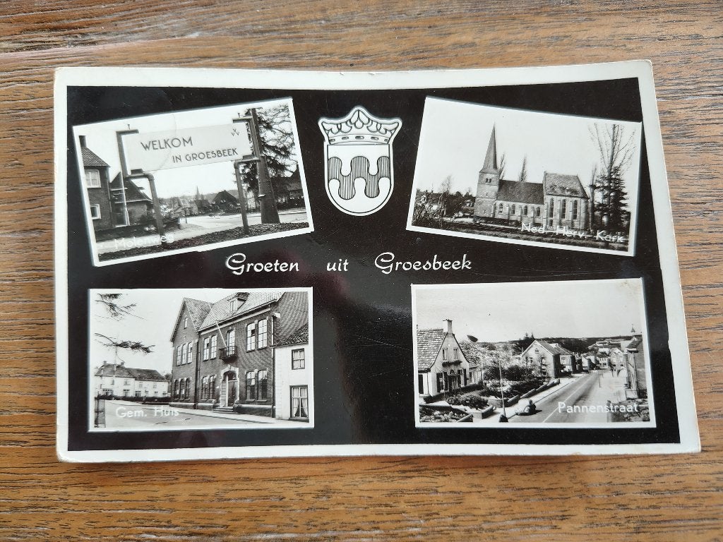 Groeten uit Groesbeek 2x, Verzamelen, Ansichtkaarten | Nederland, Ophalen of Verzenden