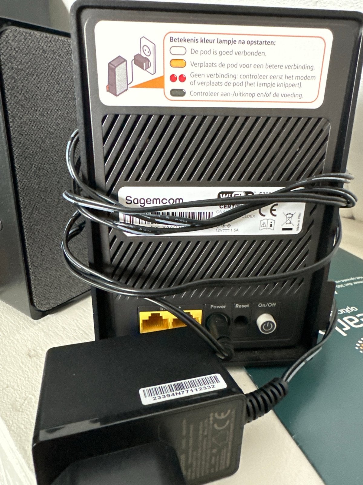 2x Sagemcom F266v2LG-ZG SmartWifi Pod, Computers en Software, WiFi-versterkers, Ophalen of Verzenden, Zo goed als nieuw