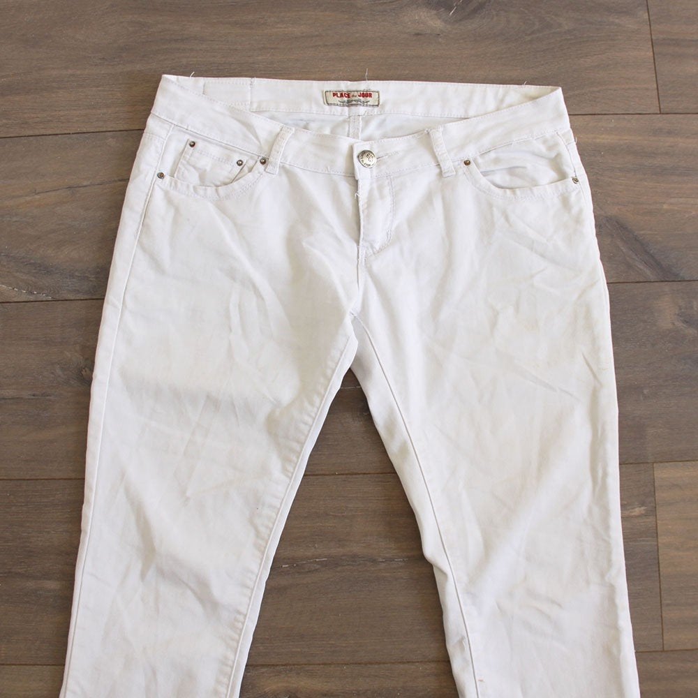 Mooie Place De Jour Broek - 102 (Maat 42) € 30,-, Wit, Maat 42/44 (L), Ophalen of Verzenden, Zo goed als nieuw