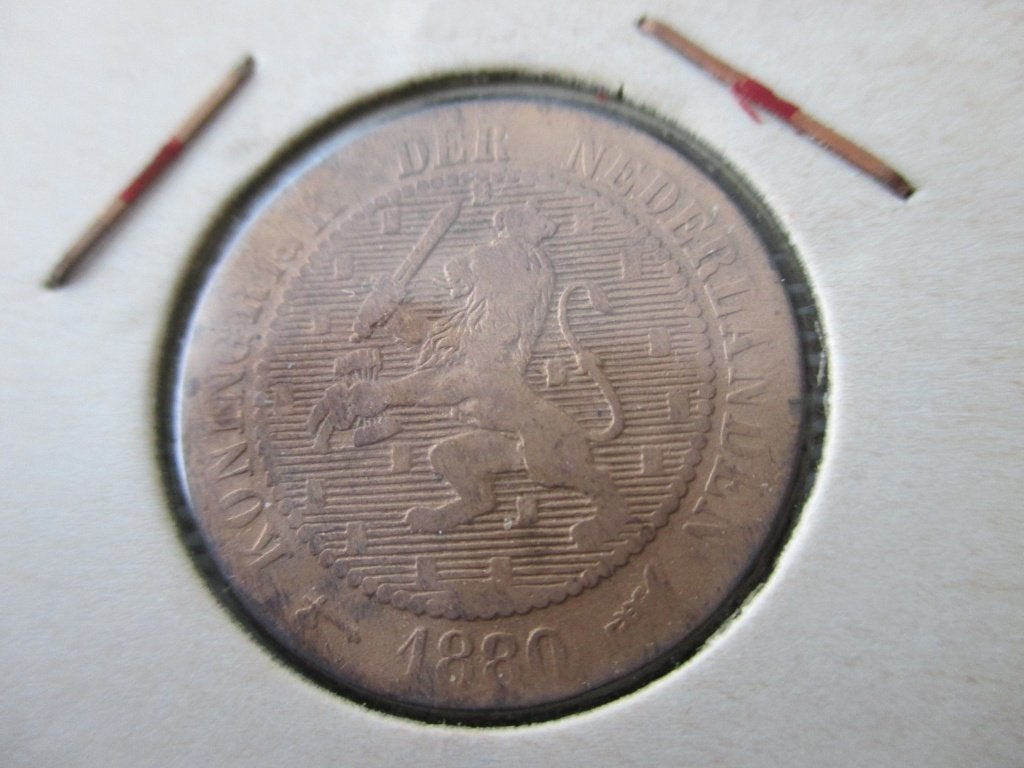 2 1/2 cent 1880, Postzegels en Munten, Ophalen of Verzenden, Koning Willem III, Overige waardes, Losse munt