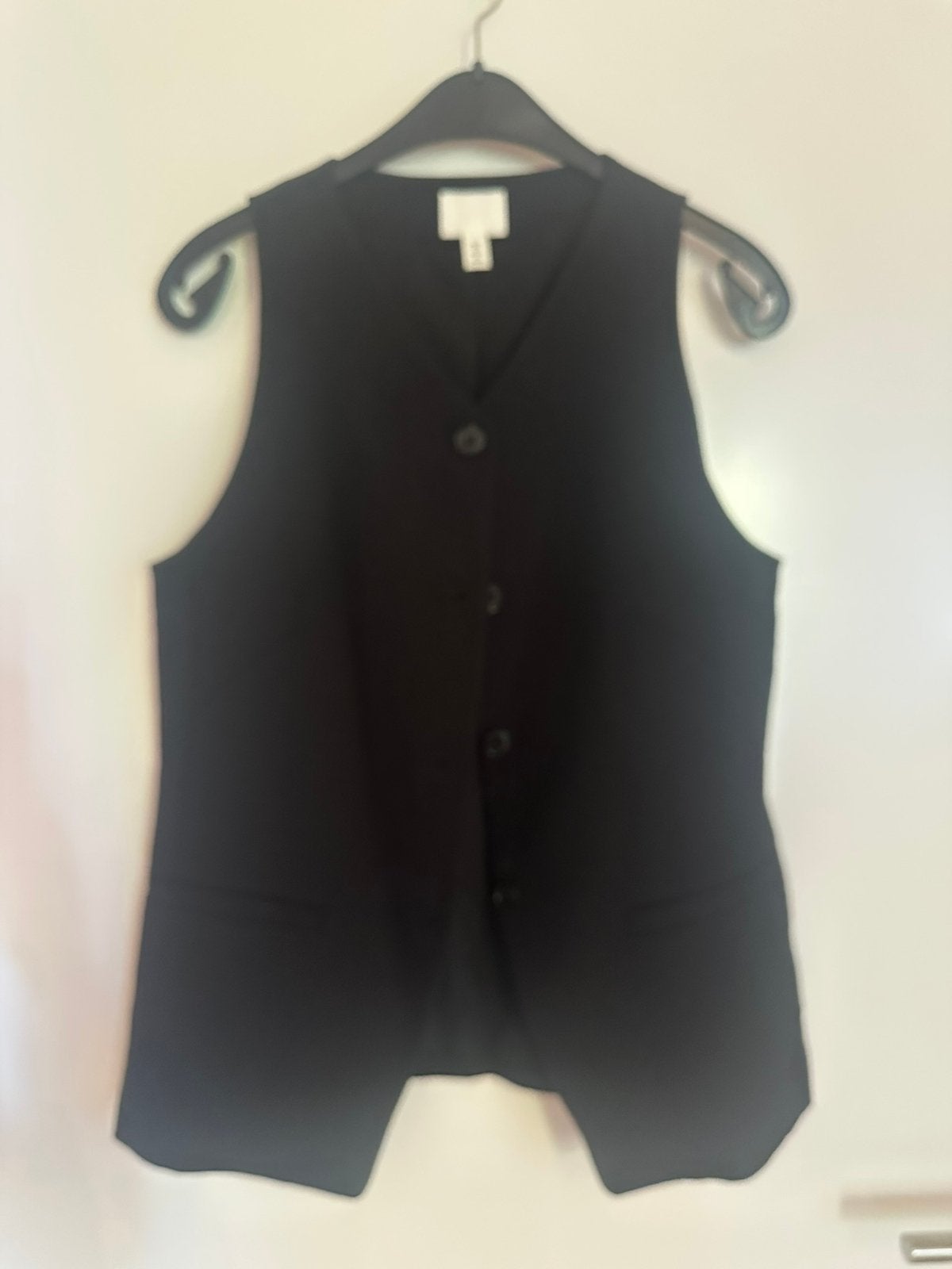 H&M zwart gilet / waistcoat – maat 38, Ophalen of Verzenden, Zo goed als nieuw, Maat 38/40 (M), Zwart
