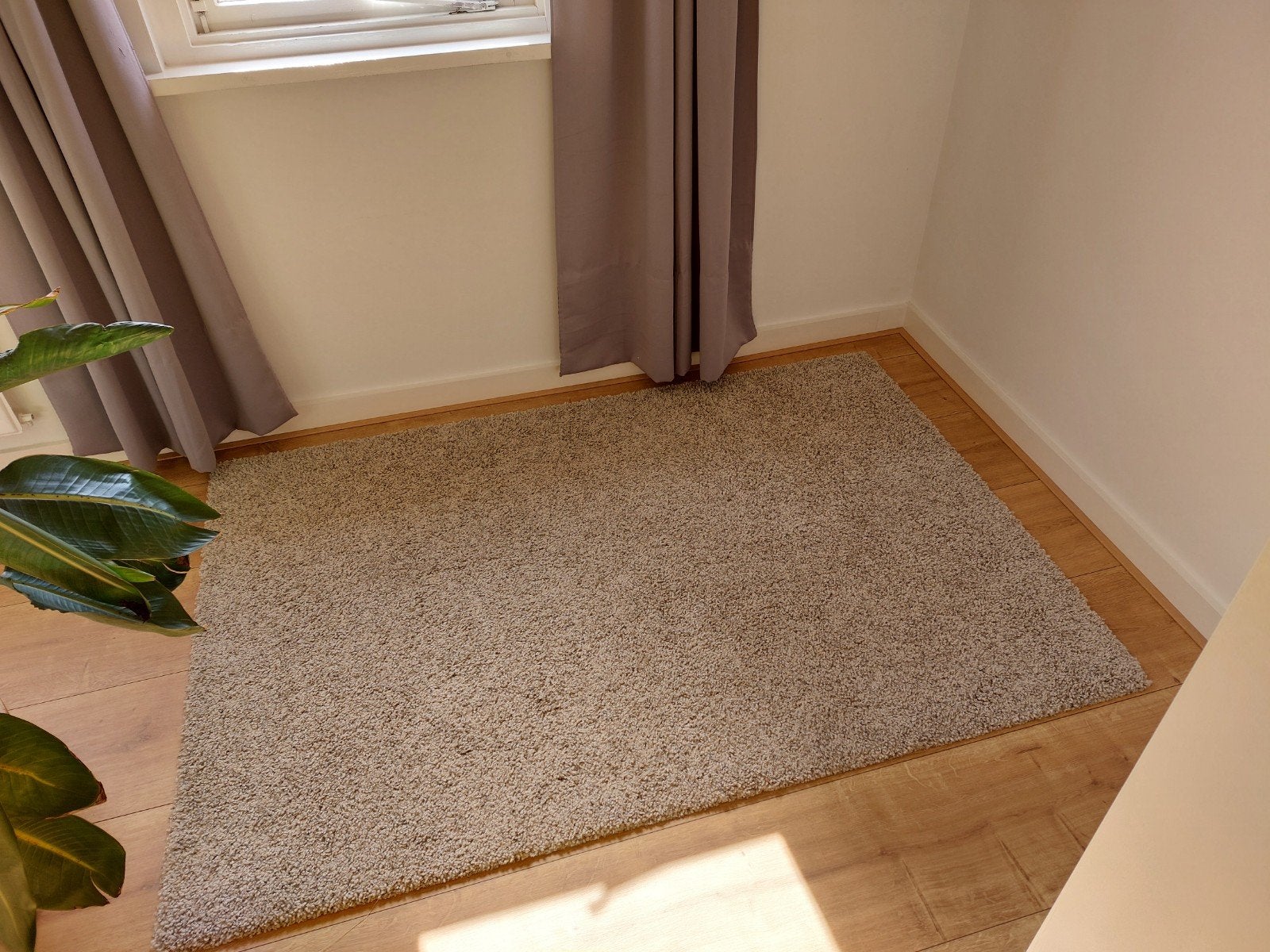 IKEA ALHEDE Vloerkleed - Grijs gemêleerd, 133x195 cm, Ophalen, Gebruikt, 100 tot 150 cm, 150 tot 200 cm