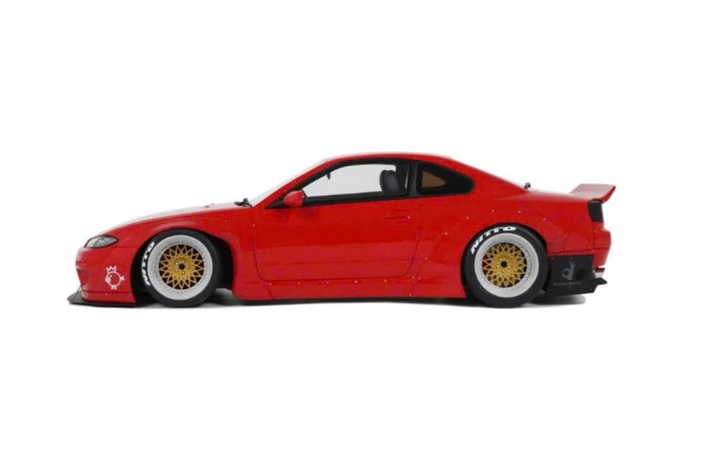 ROCKET BUNNY NISSAN SILVIA S15 ROOD 2014 1/18 OTTO R. OT1115, Ophalen of Verzenden, Nieuw, Auto, OttOMobile