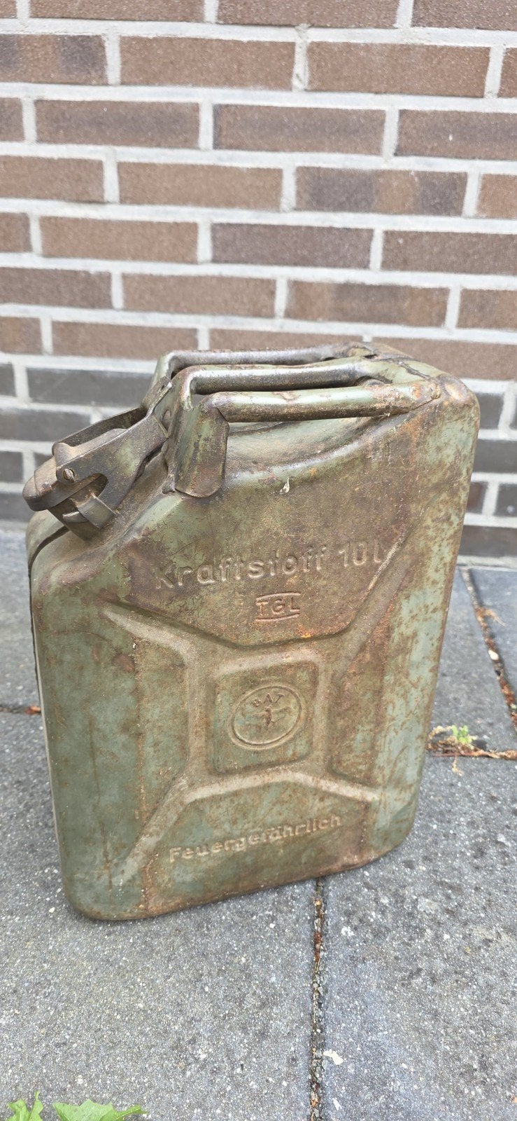 Vintage Duitse Jerrycan 10L - Kraftstoff TGL, Ophalen of Verzenden