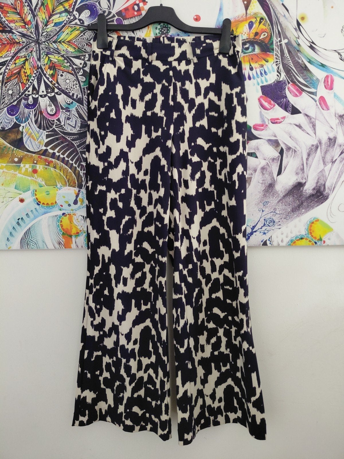 Lady Day travelstof broek met wijde pijpen - XS, Lady Day, Zwart, Ophalen of Verzenden, Zo goed als nieuw
