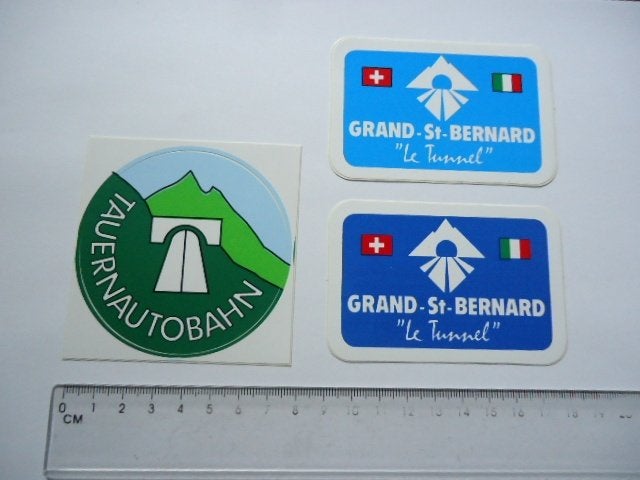 sticker oud Italie auto reizen truck Oostenrijk Zwitserland, Ophalen of Verzenden, Zo goed als nieuw, Bedrijf of Vereniging