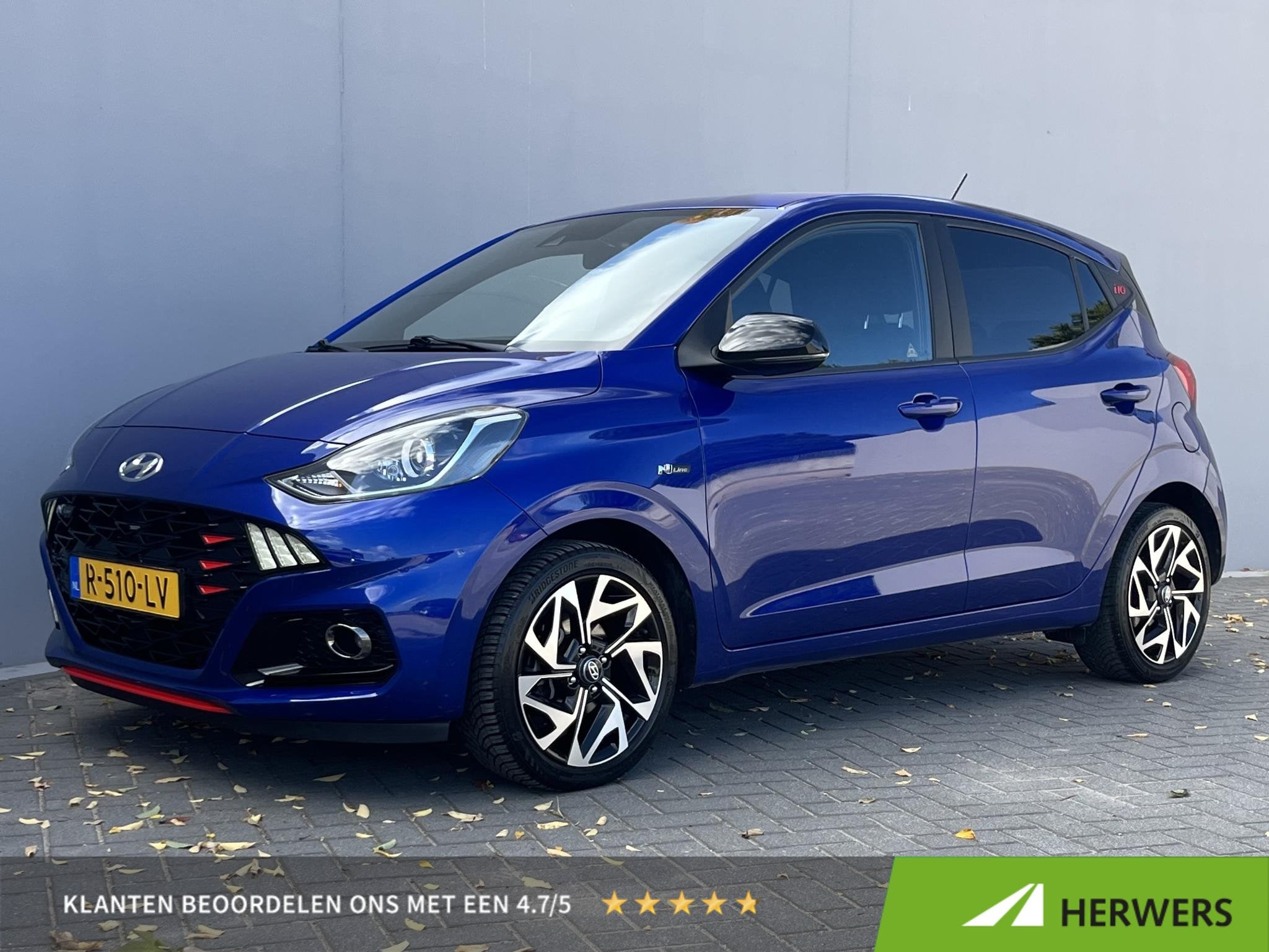 Hyundai i10 1.0 T-GDI N Line 5-zits / 1ste Eigenaar / All Se, Voorwielaandrijving, Euro 6, Blauw, Origineel Nederlands