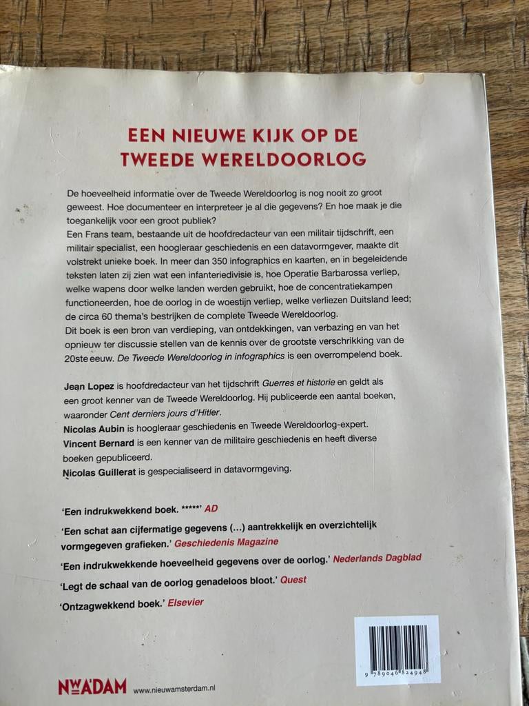 De Tweede Wereldoorlog in Infographics, Ophalen of Verzenden, 20e eeuw of later, Zo goed als nieuw