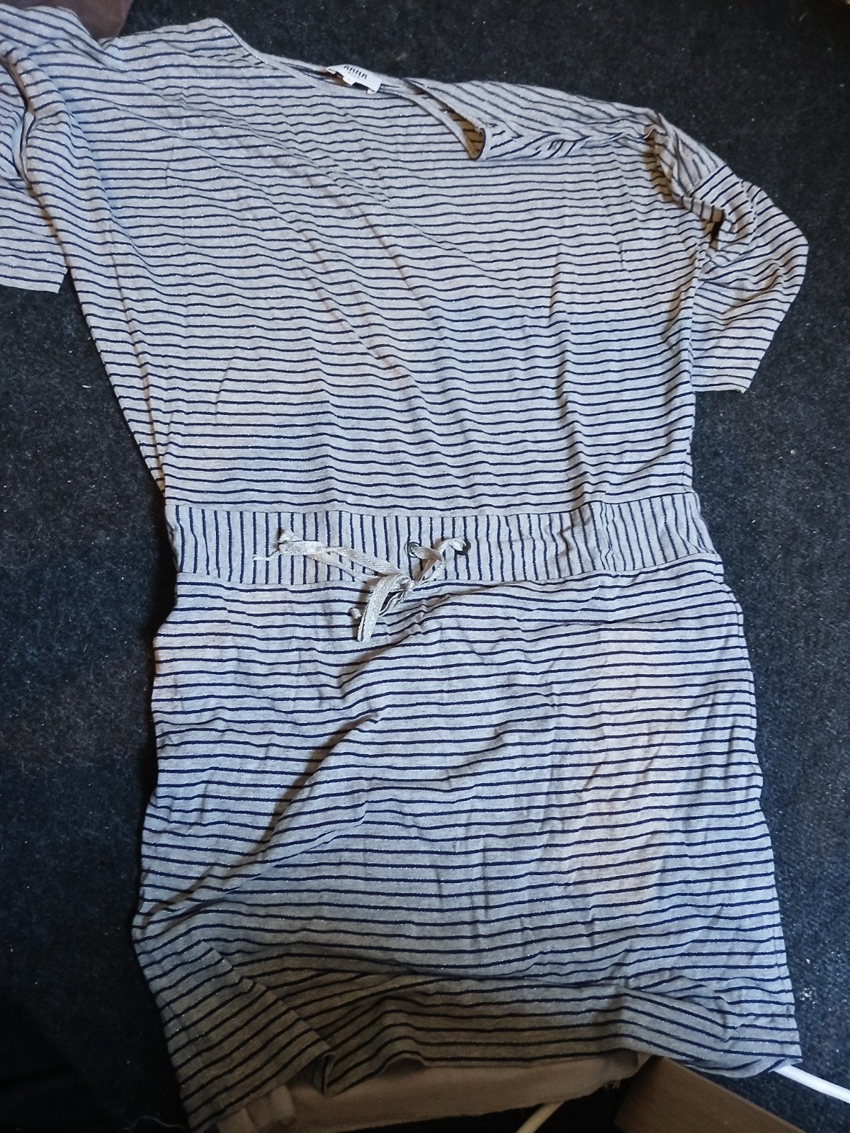 Anna Blue gestreepte jurk maat M, Anna Blue, Grijs, Gedragen, Boven de knie