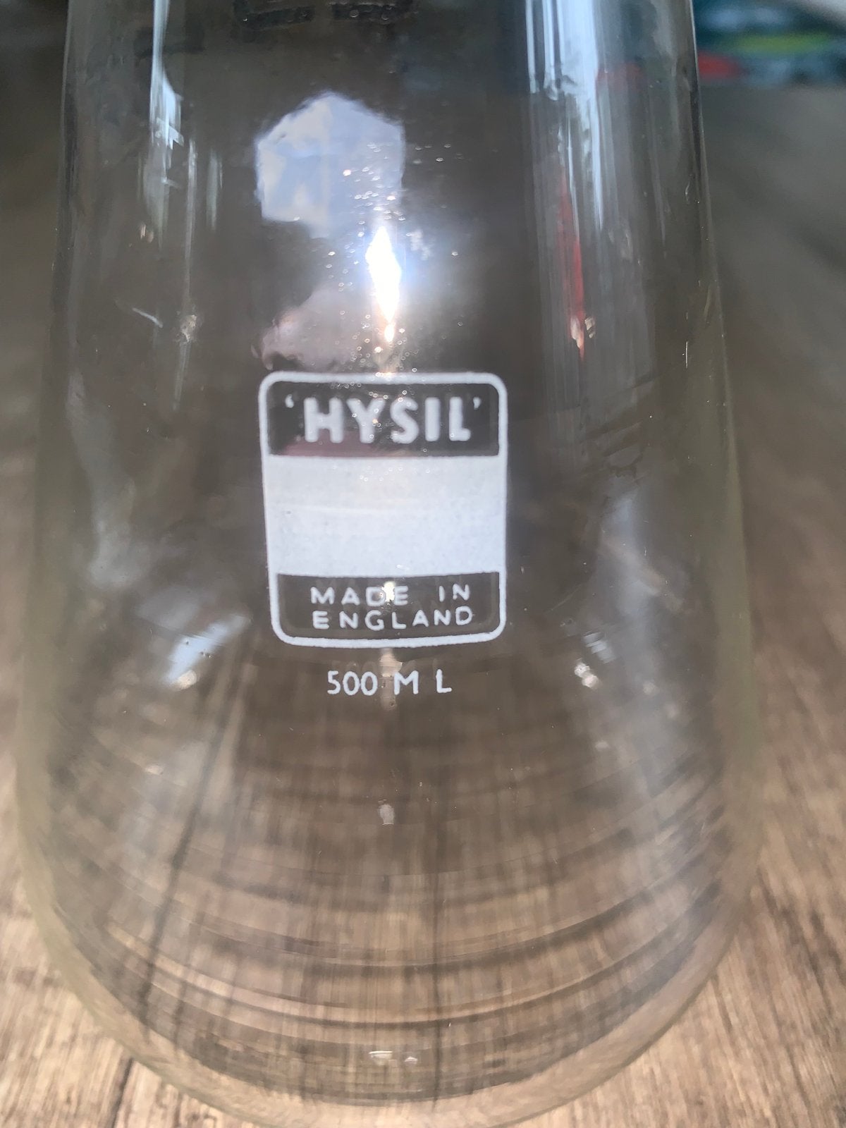 Dit is een 500 ml Hysil Erlenmeyerkolf gemaakt in Engeland, Verzamelen, Ophalen of Verzenden, Nieuw, Overige typen