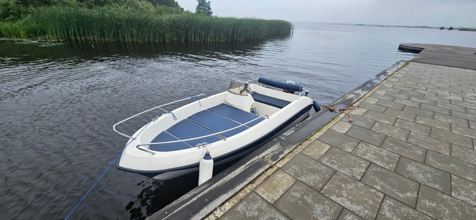 Family 410 Consoleboot met 15pk Mariner en kanteltrailer, Ophalen, Kunststof, Gebruikt, 4 m