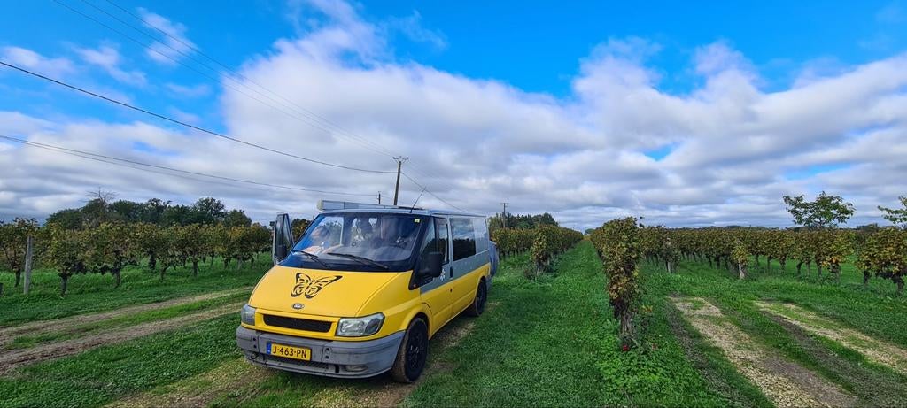 Ford Transit 260S camperbus met hefdak en luifel, Caravans en Kamperen, Campers, Particulier, Buscamper of Camperbus, Ford