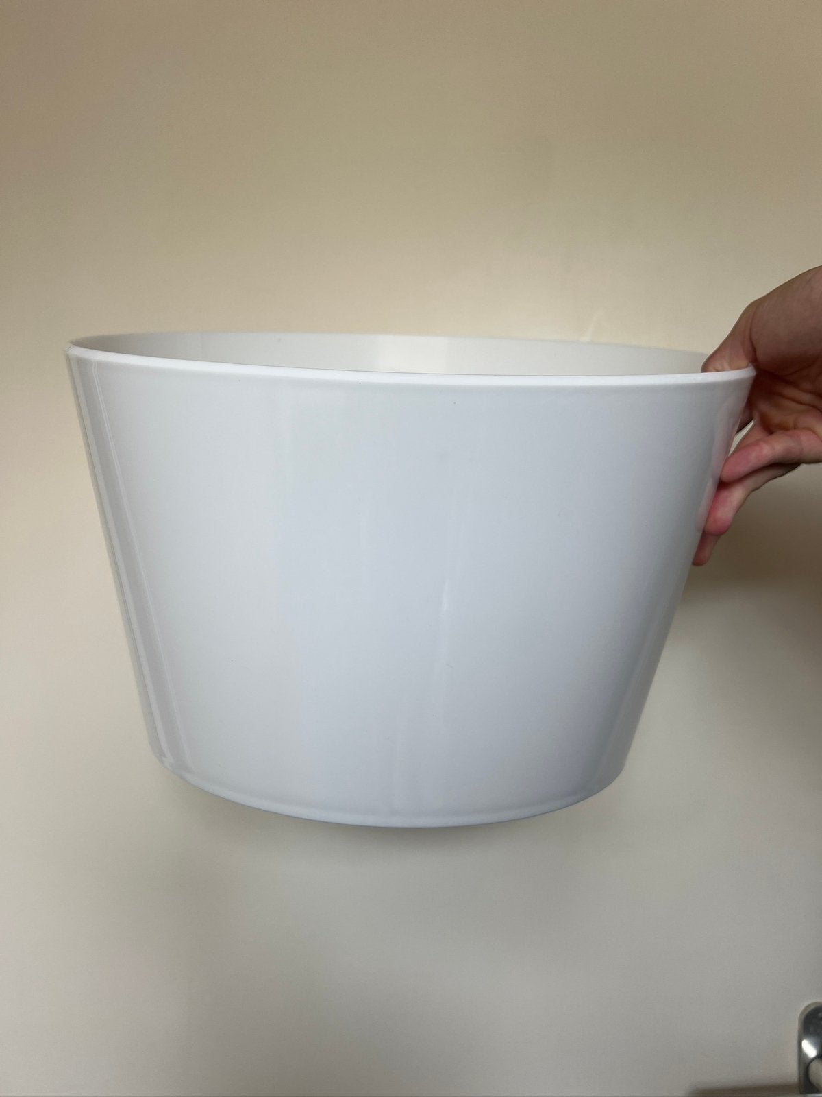 MOET WEG Kunststof ice bucket / koeler wit groot OP=OP, Ophalen of Verzenden, Nieuw, Overige typen